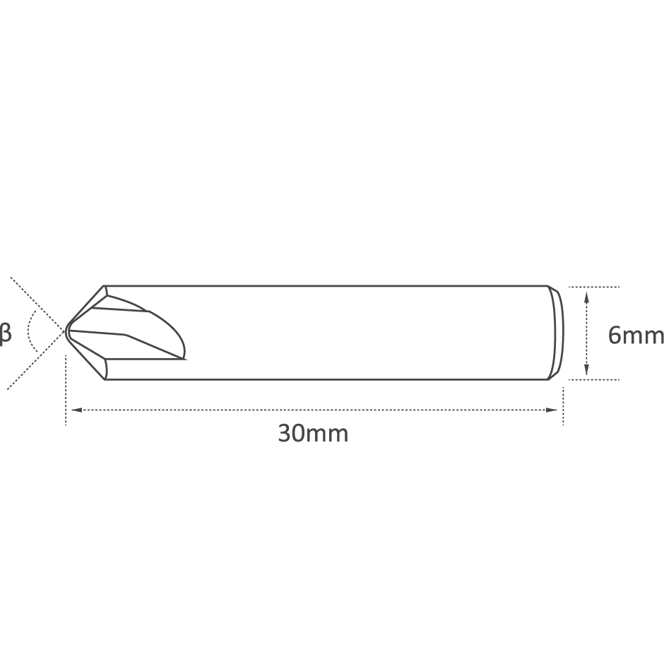P-2521 Universal Grade Carbide 0.4mm (90°) Dimple Cutter